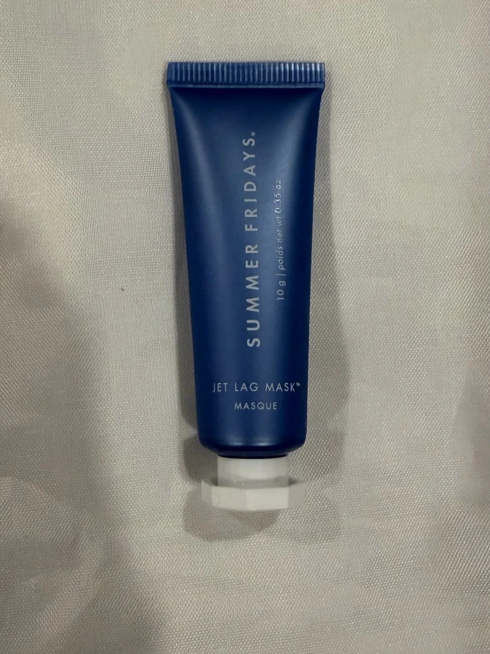 NWT Summer Fridays Jelly Pouch Toiletry Makeup Cosmetic Bag + Jet Lag Mask (SET)